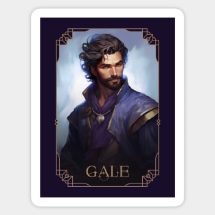 Gale, the Legendary Wizard of Waterdeep. Baldur's Gate 3 inspired funart Sticker